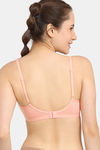 Zivame Everyday Double Layered Non Wired 3/4th Coverage T-Shirt Bra - Peach Pearl — thumbnail 3